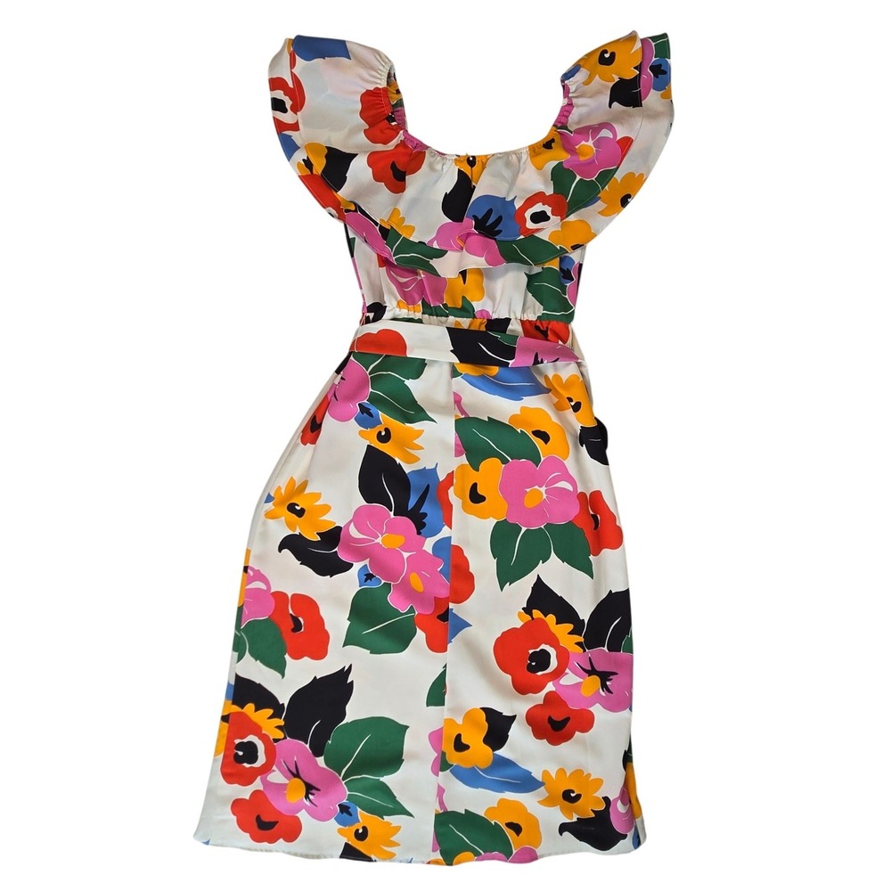 Show Me Your Mumu NWT Rosie Dress in Becky Blooms Floral Ruffle Midi Size Large - Picture 4 of 11